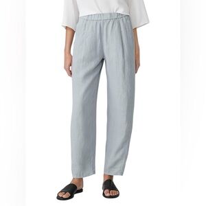 Eileen Fisher Women's Geyser Garment-Dyed Organic Linen Lantern Pants- Medium
